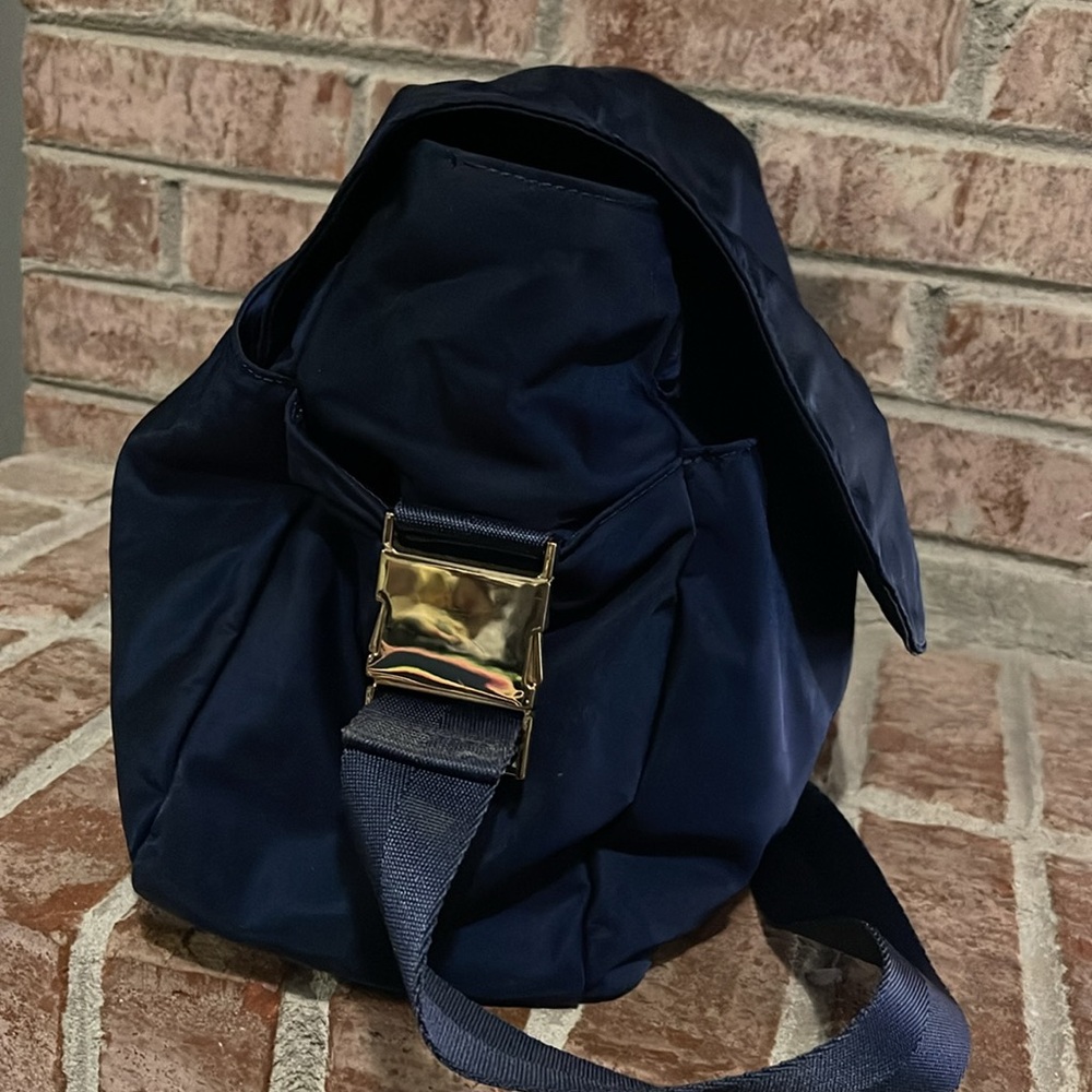 Womens Tory Burch navy blue diaper carrier - Picture 9 of 13